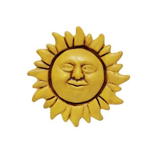 Sole giallo decorazione da parete