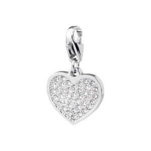 Charm HAPPY cuore white