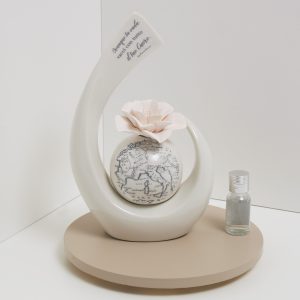 Profumatore mappamondo grande con frase