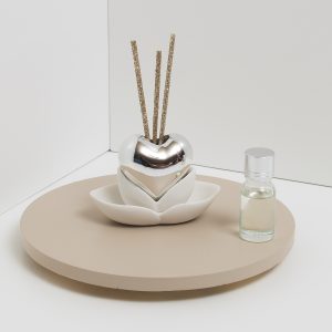 Profumatore cuore silver