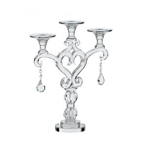 Candelabro cristallo tre fiamme