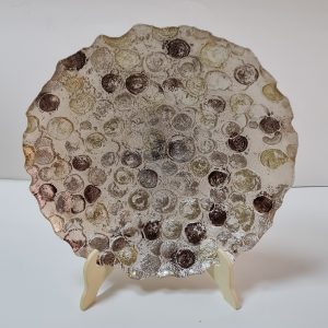 Ciotola media vetro tortora