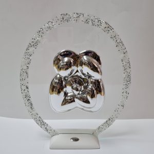 Sacra Famiglia Quadro Moderno Cristallo