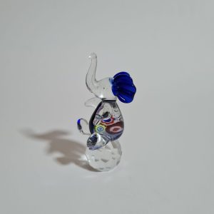 Elefante Blu Murano Cristallo